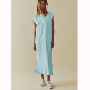 NWT. Free People (Free-est) All Day Long Midi T Shirt Dress With Pockets.
